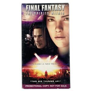 Final Fantasy The Spirits Within Screener Promo VHS Tape Rare HTF Square Enix